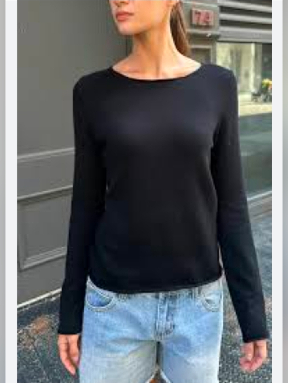 NWT Brandy Melville Black Knit Top